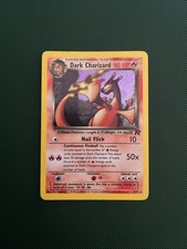Pokemon Dark Charizard Holo Team Rocket 4/82  Dunkles Glurak Schöner Zustand