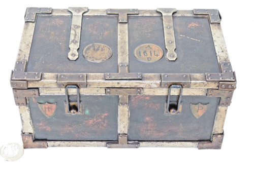 Seltene vintage eisentruhe - vintage, "eisentruhe"