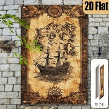 Blechschild Schiff Segelschiff