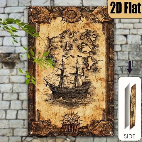 Blechschild schiff segelschiff - schiff,