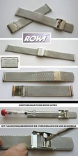 ROWI Milanaiseuhrband mit Sicherheitsfaltschließe Wahl: 16 oder 18 mm Satiniert