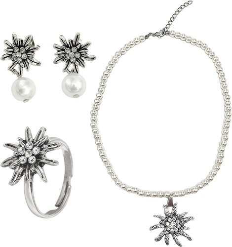 Stück trachtenschmuck set - 4,