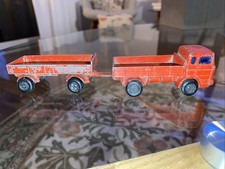 matchbox series No.1 Mercedes Truck & Mercedes Trailer Rot