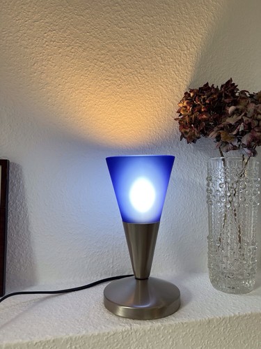 Vintage tischlampe glas - tischlampe,