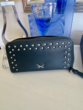 Sansibar Geldbörse Portemonnaie Geldbeutel (NP €99,95) navy Leder