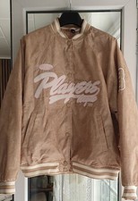 Blouson Bomberjacke Collegestil, Damen, UNGETRAGEN,leicht wattiert, beige,Gr.M, 