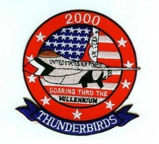 USAF Thunderbirds F-16 Fighting Falcon Display Team Y2K Millennium Aufnäher