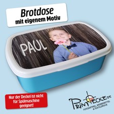 Lunchbox / Brotdose für Kinder in 3 Farben. Das Fotogeschenk mit Wunschbedruck