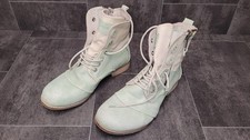 Bunker Vintage Look Damen Schnürstiefelette Winterstiefel Gr.40 minzgrün