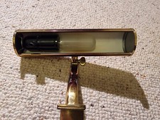 Klavierleuchte Messing Piano Lampe Klemmleuchte Bankerlampe - 50er VINTAGE