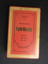 Roth-Händle ältere Blechdose Zigarettendose  ca 17x11x2cm für Sammler