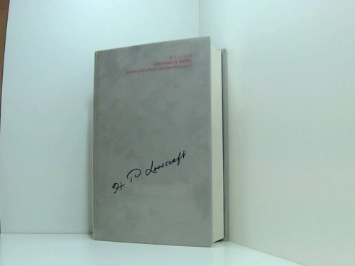 Gesammelte werke h p - werke, h.p