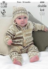 King Cole Dk-Strickmuster Draußen Set 4008