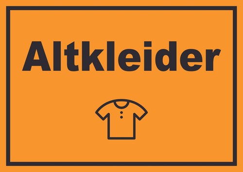 Altkleider mülltrennung - altkleider,