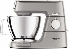 Kenwood Küchenmaschine KVC85.314.SI Titanium Chef Baker, 1200 Watt, stufenlos