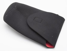 Objektivbeutel Beutel Köcher lens case lens bag in Schwarz aus Neopren universal