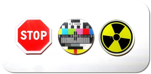 Miniatur schild warnschild - miniatur, schild,