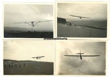 4x Orig. Foto Segelflieger