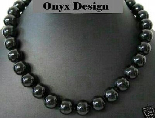 Onyx halskette collier echt - onyx,