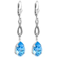 Jugendstil Ohrringe Silber