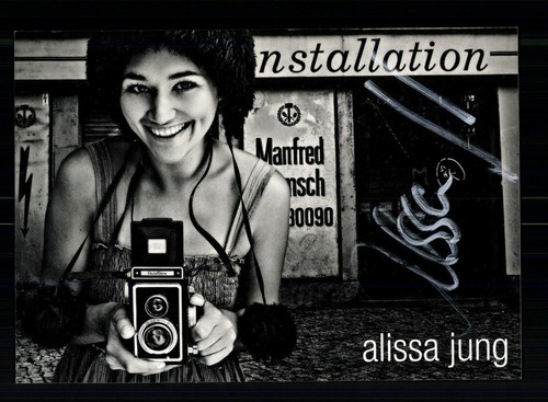 Alissa jung autogrammkarte - jung,