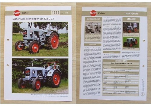 Eicher traktor schlepper 22 - eicher,