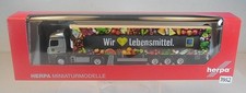 Herpa 1/87 Nr. 302937 Mercedes Benz Actros Sattelzug Koffer EDEKA OVP #3952