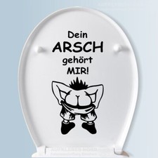 Lustiger WC Aufkleber Dein