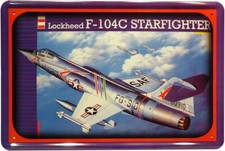Blechschild 20x30 Starfighter US Air Force Lockheed FG910 Flugzeug Militär Waffe