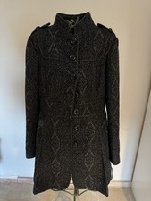 Steve Madden Woll Winter Jacke Mantel Tailliert Gr. M schwarz