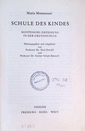 Schule des kindes - des,