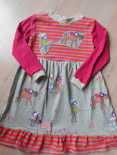 leichtes Jersey-Dreh Kleid Gr. 128-134 Übergangskleid Unikat Romantisch