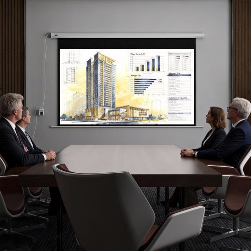 Homcom beamer leinwand hd - homcom,