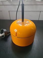 retro hänge lampe vintage ORANGE  gebraucht Durchmesser 20 cm