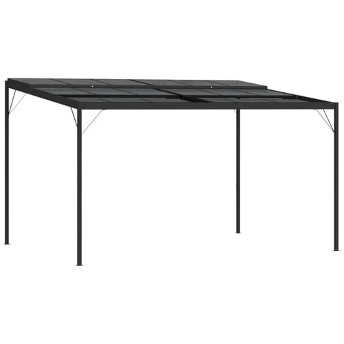 Pavillon mit dach anthrazit - pavillon,
