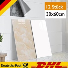 12x Selbstklebende Wandpaneele Fliesenaufkleber 60x30cm Küche Klebefliesen 2,16㎡