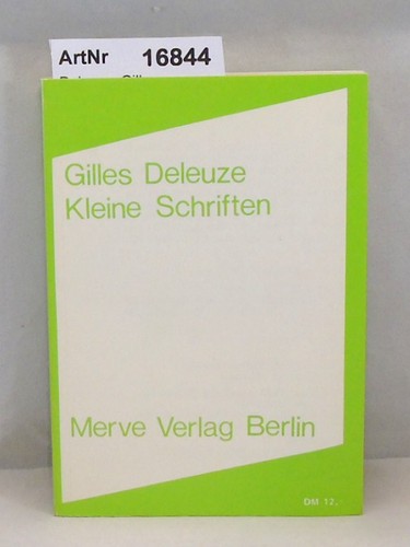 Deleuze gilles kleine - deleuze,,