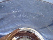 Val Lambert Tischlampe Glas