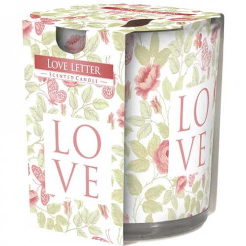 Duftkerze motivglas love - duftkerze,