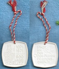 Porcelain Medal Görlitz 900th