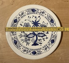 Herdabdeckplatten Zwiebelmuster 2 Stück Emallier