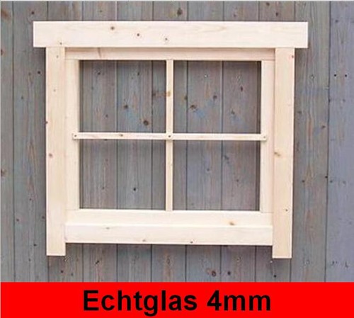 Gartenhausfenster 70x60cm mit