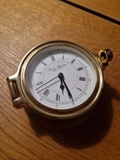 Alte Bullaugenuhr Messing massiv Maritim Schiffsuhr Wanduhr Hamburg Uhr Vintage