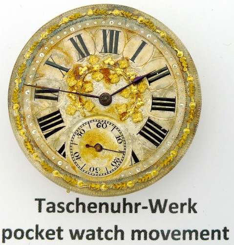 Damen taschenuhr uhrwerk und - -,
