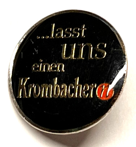 Krombacher bier pin - krombacher,