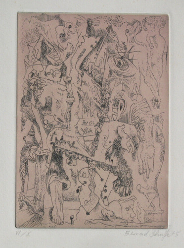 Bernard schultze radierung - schultze,,