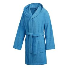 adidas Bademantel Baumwolle Frottee Herren shock cyan blau [FJ4776]