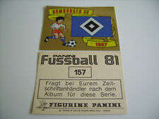 Panini Fussball 81, Wappen Hamburger SV # 157, toprar !!!
