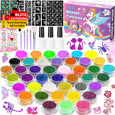 💖 Glitzer Tattoo Set