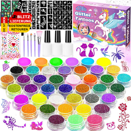 Glitzer tattoo set - tattoo,